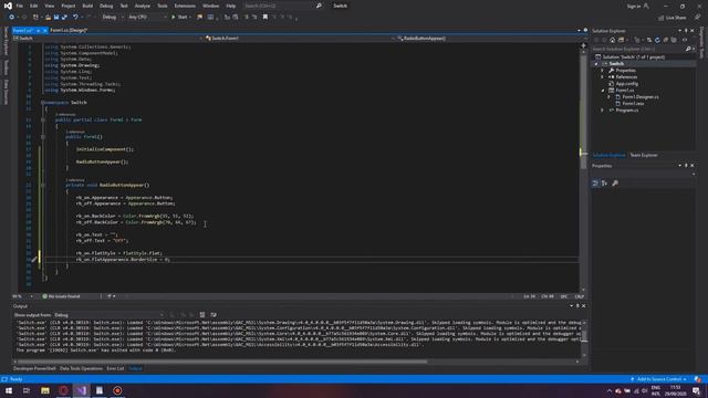 Lamer - C# Tutorial 3: how to make a switch in Windows Form using RadioButton? Как сделать свич?