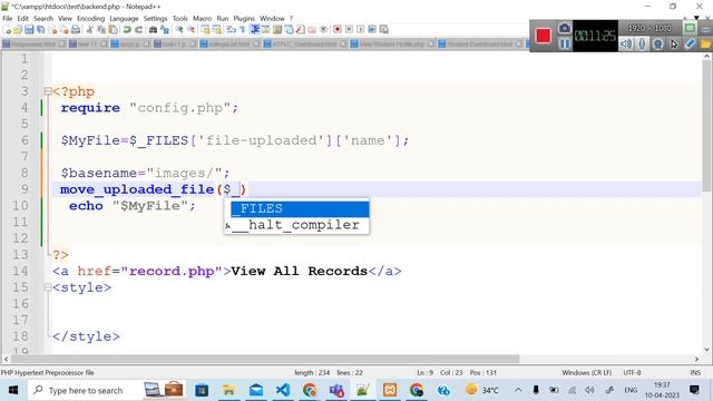 Full Stack Development: PHP File Uploading