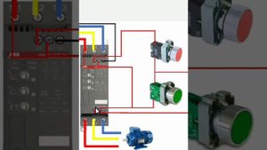 ABB soft starter control circuit for three phase induction motor