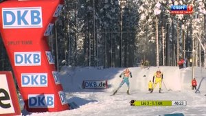 БИАТЛОН. КМ 2011-12. Контиолахти (Финляндия). Смешанная эстафета. (Спорт 1). 10.02.2012. 1080p.