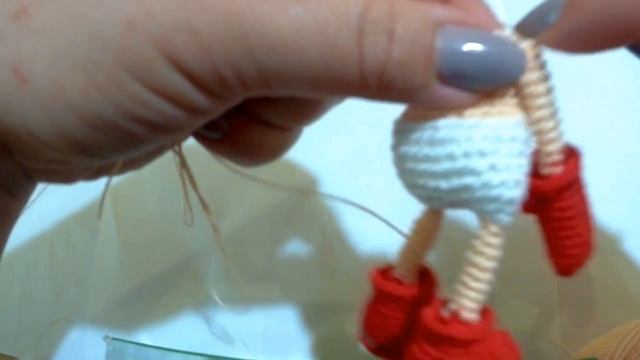 Дед Мороз вязаный крючком . Новогодняя гирлянда . Часть 1 смотреть онлайн