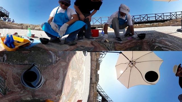Restoration of the mosaics at Kato Paphos Archaeological Park