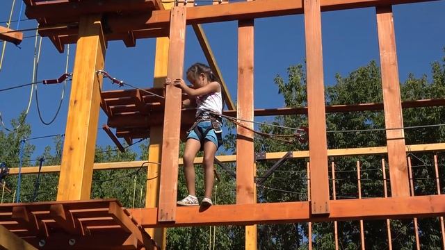 Лазалки для детей - веревочный парк Гамми в Тольятти смотреть онлайн