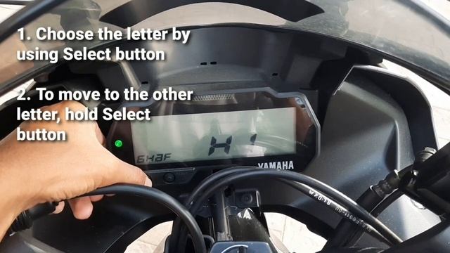 HOW TO SET YOUR NAME ON YAMAHA R15 V3 SPEEDOMETER