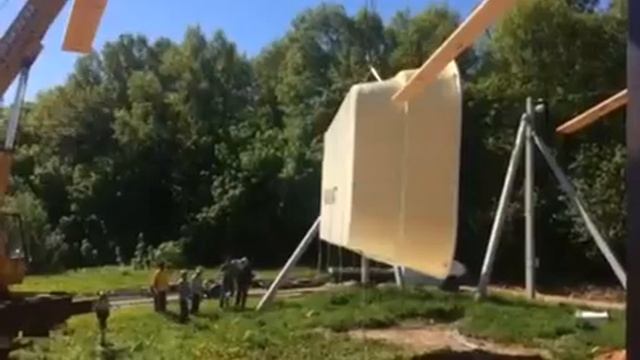 Установка композитной чаши. Бассейн Ванесса