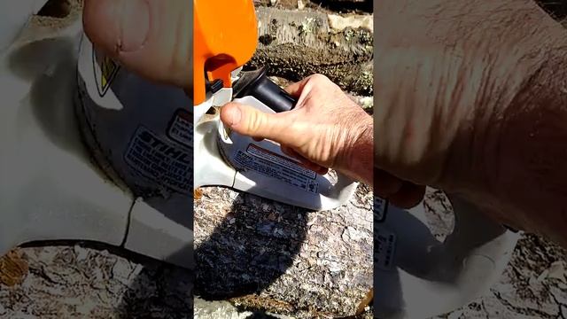 How start and use the choke on a Stihl ms362c