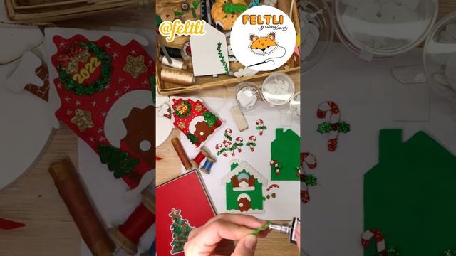 Ёлочные игрушки из фетра своими руками / Рождественский эльф из фетра на ёлку / DIY Christmas elf
