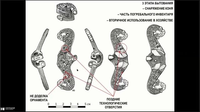 Находка псалия скандинавского типа на Троицком раскопе в 2022 году