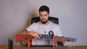 Резинкострел ружье Remington 870 (макет) видео обзор