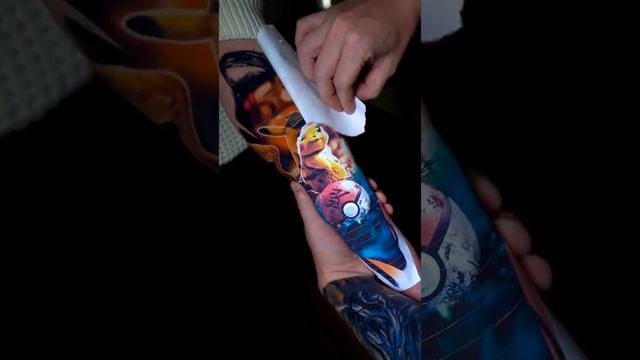 Pikachu Tattoo | Pokemon Tattoo | Best Pikachu Tattoo (Done By Artist: James_ArtInk) #shorts