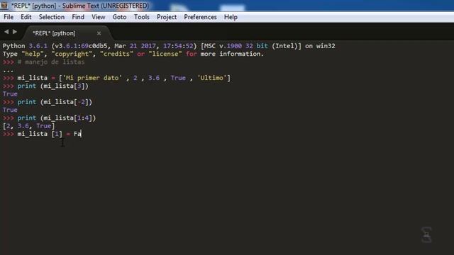 Computación en Ingeniería | Python | Clase 2 Ejemplo 3 (Listas) смотреть онлайн