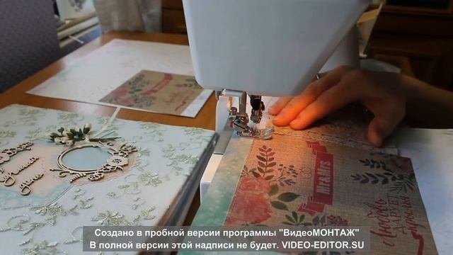 Декор странички скрапальбома