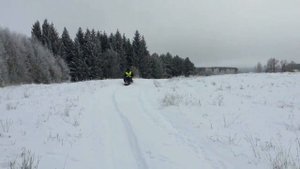 Мини мотособака толкач, тест драйв