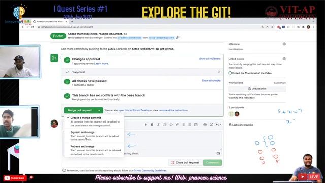 Exploring Git | Praveen Kumar Purushothaman | MathClub VIT | Innovators Quest Club VIT-AP смотреть онлайн