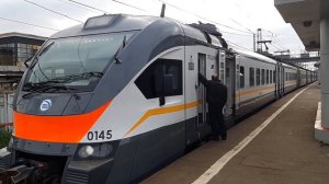 Электропоезд ЭП2Д-0145 станция Голицыно до станции Савёлово 01.10.2021.