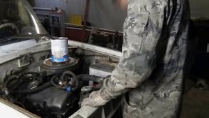 Снятие двигателя ИЖ 2715