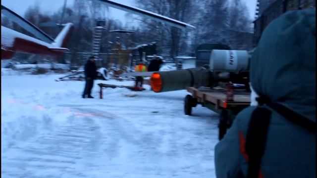 Запуск двигателя МиГ-15 смотреть онлайн