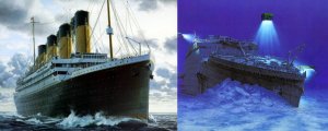 Титаник - путь корабля