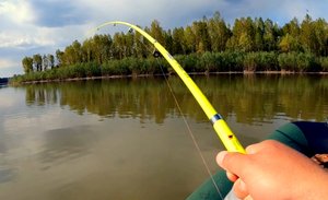 И КРУПНЯК ЕСТЬ ! Рыбалка на реке.