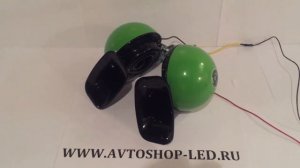 Сигнал мощный Big Horn 430Hz/320Hz/20 12V зелёный