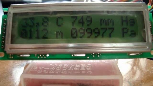 Барометр на AVR смотреть онлайн