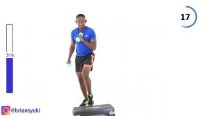 20 Minute Step Aerobics Workout with Weights ? 190 Calories ?