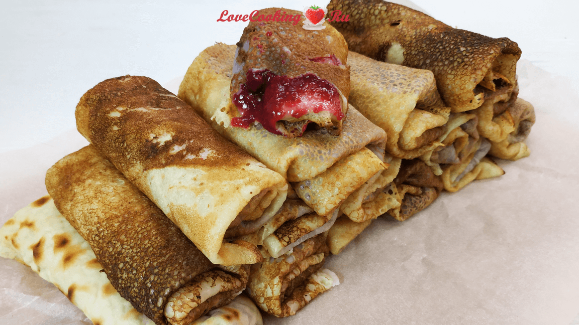 Постные блины с ягодной начинкой | LoveCookingRu