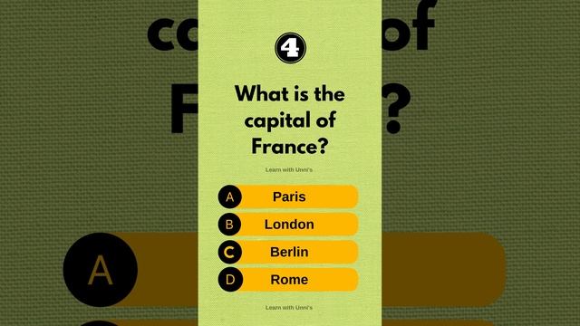 What is the capital of France ?