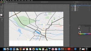 Adobe Illustrator - Map Design Task [Pen, Path and Shape]