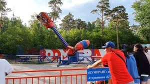 аттракцион "БУМЕРАНГ " в Боровом! Такого в Нур-Султане нет! ПОЛЁТ ВНИЗ ГОЛОВОЙ!