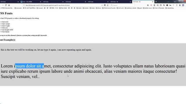 Lesson 45 – CSS Full Course in Hindi and Urdu – CSS Fonts Part 03 смотреть онлайн
