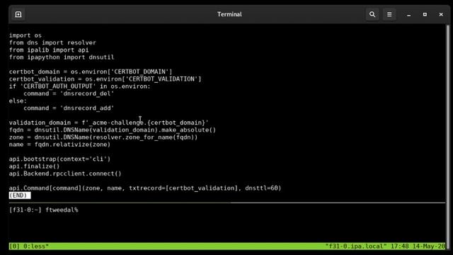 Demo: FreeIPA ACME service and Certbot DNS validation смотреть онлайн