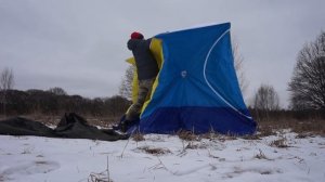 Палатка СТЭК 3 куб . Обзор зимней палатки .