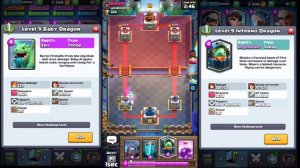 Пламенный дракон vs дракончик clash royale