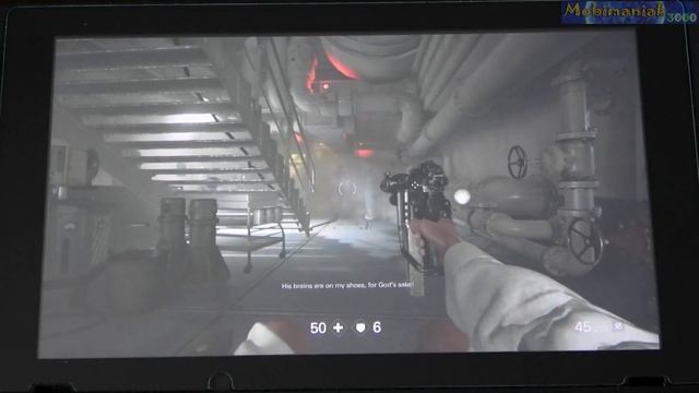 Nintendo Switch Wolfenstein 2 Docked And Undocked Gameplay Test 60 Fps !!! 4K UHD