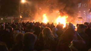В ходе всеобщей забастовки в Барселоне пострадали почти 90 человек