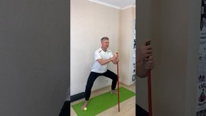 Утренняя зарядка с гимнастической палкой.