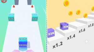 Jelly Run 2048 vs Merge Jump 2048 - 2048 jelly Game videos Gameplay Walkthrough New update Level #1