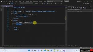 Create Your First HTML Project Using Microsoft Visual Studio 2022 | Amit Thinks