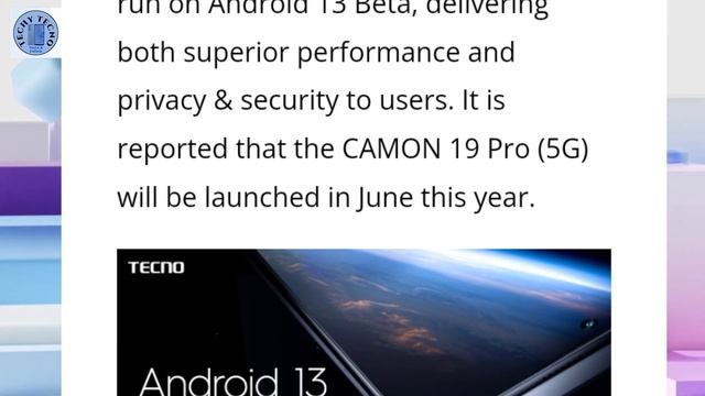 Latest Tecno Camon 19 Android 13 HiOS 12 Update: BIGGEST ANNOUNCEMENT!