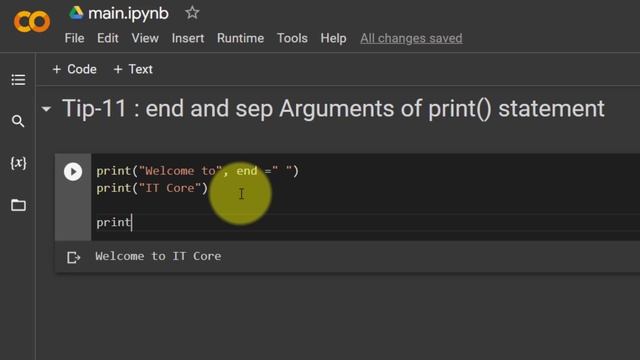 Python Tips for beginners: 11. How to use sep and end arguments in print()  #python #100PythonTips