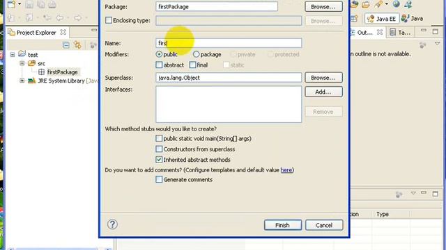 java programing my first program (hello world)