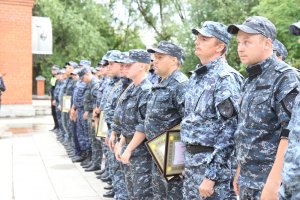 Встреча сводного отряда из служебной командировки