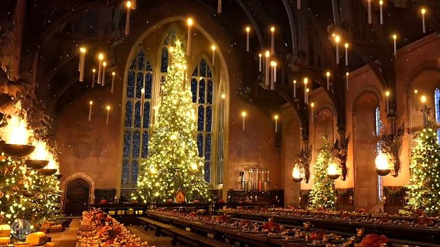 ⚡Harry Potter Christmas ambience⚡ Hogwarts Christmas music 🎄