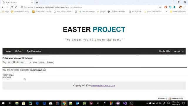 EASTER PROJECT | MCA Mini Project 4th Sem | AMP website смотреть онлайн