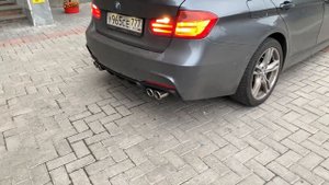 BMW f30 320d звук выхлопа