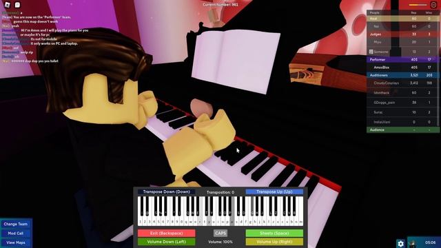 Skibidi Toilet on Roblox Got Talent Piano смотреть онлайн