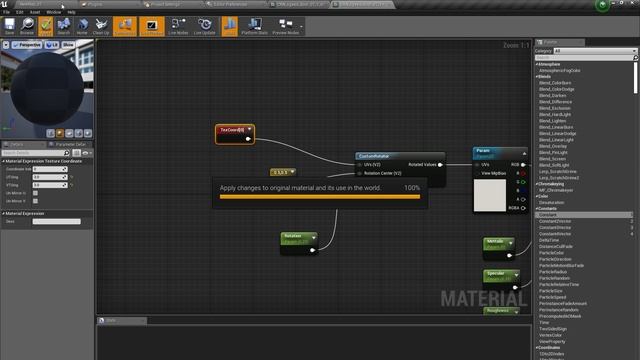 How to Rotate Texture in Unreal Engine using Material Editor.