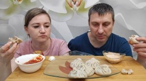 МУКБАНГ ХИНКАЛИ РУЧНОЙ РАБОТЫ ОТ НАСТИ / HANDMADE MUKBANG KHINKALI