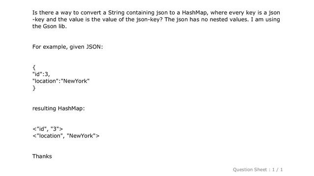 Android : Gson to HashMap смотреть онлайн